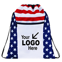 Patriotic Drawstring Backpack